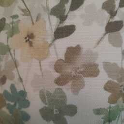 Floral Watercolour Lampshade Abstract Flower Blossom Blue Yellow Handmade Fabric Drum Lamp Shade Table Floor Or Ceiling Pendant Various Size - thumbnail 4
