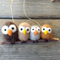 Owl Family Ornament Or Wall Hanging - Custom - thumbnail 3