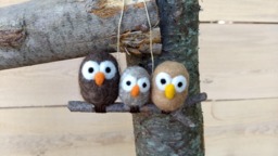 Owl Family Ornament Or Wall Hanging - Custom