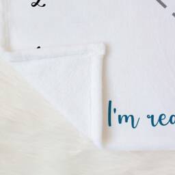 Boy Milestone Blanket, Baby Shower Ideas, Monthly Growth Tracker, Personalized Custom Newborn Blanket Wm56 - thumbnail 2