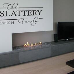 Family Name & Est Personalised - Wall Sticker Contemporary Vinyl Decal - thumbnail 2