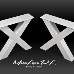 Metal Table Legs, Bench X Shape Desk Set Of 2, Ikis 80.80 - thumbnail 3