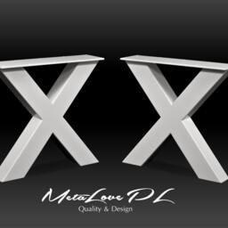 Metal Table Legs, Bench X Shape Desk Set Of 2, Ikis 80.80 - thumbnail 2