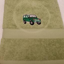 Personalised Bath Towel Christmas Gift Present Any Name Embroidered For Dad Husband Son Grandad Gift/Present 4 X Off Road Vehicle - thumbnail 2