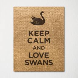 Keep Calm & Love Swans - Fine Art Print Choice Of Color Purchase 3 Receive 1 Free Custom Prints Available Upon Request - thumbnail 3