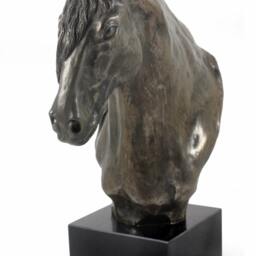 Fresian Horse - Fourth Kind, Horse Marble Statue, Limited Edition, Artdog - thumbnail 2
