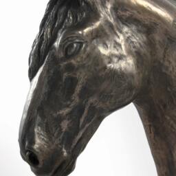 Fresian Horse - Fourth Kind, Horse Marble Statue, Limited Edition, Artdog - thumbnail 4