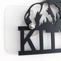 Cat Metal Sign, Personalised Peeking Wall Art With Name, Custom Pet Lover Gift, Garden Decor, Loss Remembrance Sign - thumbnail 3