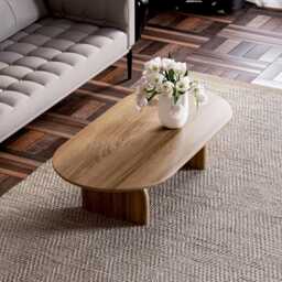 Unique Coffee Table - Modern Oak Coffee Table Scandi Original -Wooden Living Room - thumbnail 3