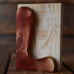 "Wooden Sign Love Great Decoration Purebred Dog in The Letter ""O" - thumbnail 3