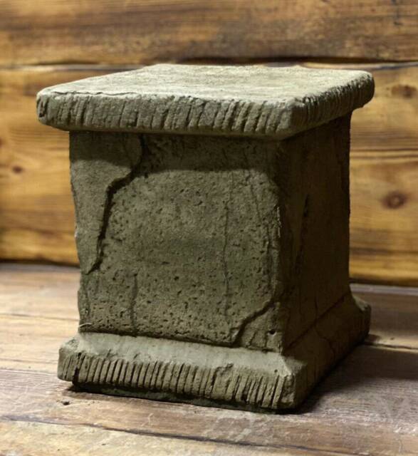Stone Garden Square Solid Heavy Plinth Column Pedestal Statue Ornament - image 1
