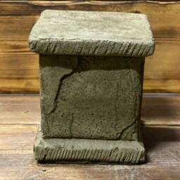 Stone Garden Square Solid Heavy Plinth Column Pedestal Statue Ornament - thumbnail 3