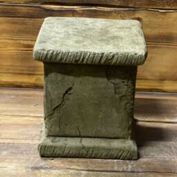 Stone Garden Square Solid Heavy Plinth Column Pedestal Statue Ornament - thumbnail 2