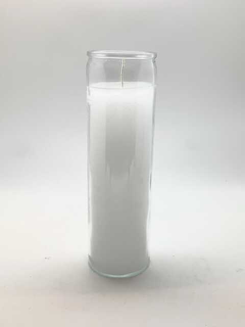 White Candle - 7 Day Ritual Burn Hand-Poured Ceremony Wedding Sacred Handfasting - image 1