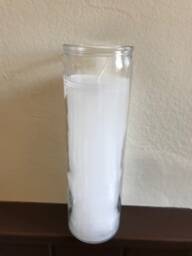 White Candle - 7 Day Ritual Burn Hand-Poured Ceremony Wedding Sacred Handfasting - thumbnail 3