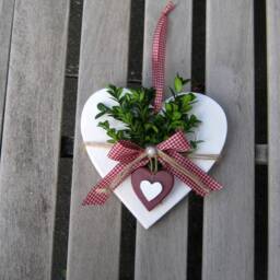 xl Window Decoration Door Heart, Wreath, Entrance Decoration, Wedding Cash Gift, Mother's Day, Wall Christmas Gift - thumbnail 3