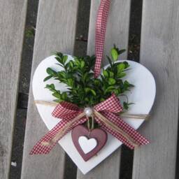 xl Window Decoration Door Heart, Wreath, Entrance Decoration, Wedding Cash Gift, Mother's Day, Wall Christmas Gift - thumbnail 2