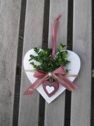 xl Window Decoration Door Heart, Wreath, Entrance Decoration, Wedding Cash Gift, Mother's Day, Wall Christmas Gift - thumbnail 1