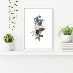 Bathroom Decor Wall Art Prints With Frames, Boho Botanical 3 Piece Prints, Spa Decor Framed Art, Relaxation Gift Women - thumbnail 2