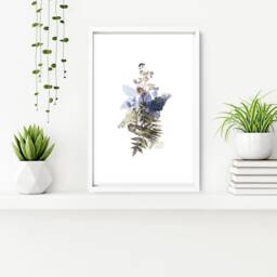Bathroom Decor Wall Art Prints With Frames, Boho Botanical 3 Piece Prints, Spa Decor Framed Art, Relaxation Gift Women - thumbnail 3
