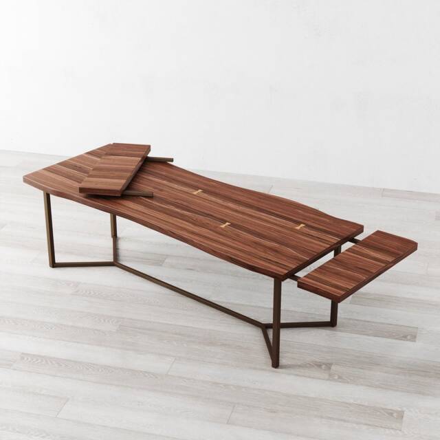 London Extendable American Walnut Dining Table - image 1