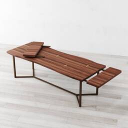 London Extendable American Walnut Dining Table - thumbnail 1