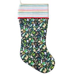 Rifle Paper Co X Dear Stella - Midnight Woodland Fabric Christmas Stocking - thumbnail 3