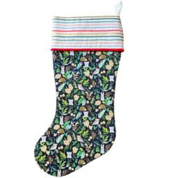 Rifle Paper Co X Dear Stella - Midnight Woodland Fabric Christmas Stocking - thumbnail 2