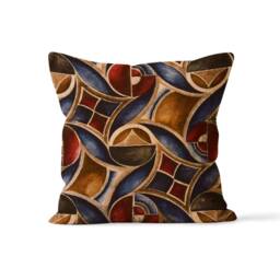 Abstract Boho Pillow Cushion Cover, Minimalist Bohemian Design, Decorative Modern Art Pillowcase, Stylish Home Decor, Unique Living Room Accent - thumbnail 2