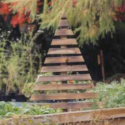 Rustic Wooden Christmas Tree For The Garden Or Home - thumbnail 1
