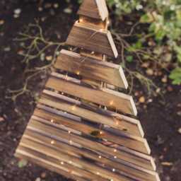 Rustic Wooden Christmas Tree For The Garden Or Home - thumbnail 3