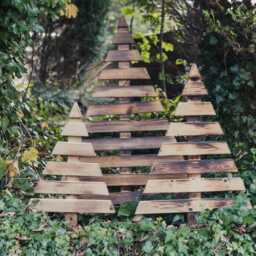 Rustic Wooden Christmas Tree For The Garden Or Home - thumbnail 2