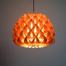 Chandelier Lighting-Rosewood Dahlia Pendant Light-Ceiling Light-Hanging Lamp-Rustic Light - thumbnail 3