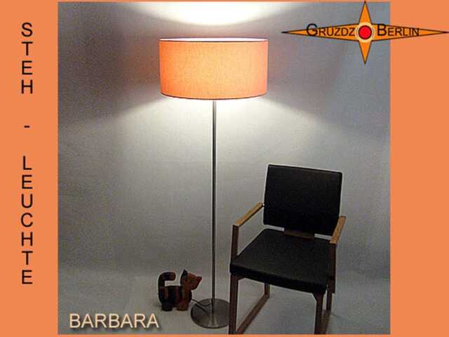 Floor Lamp Apricot Barbara Floor Linen Salmon-Colored - image 1