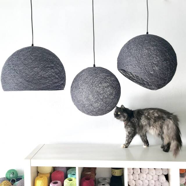 3 Modern Pendant Light, Globes Globe Ceiling Lamps, Pendant Lamps - Sphere/Half Sphere/Hemisphere - image 1