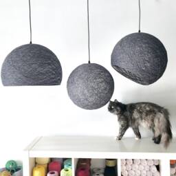 3 Modern Pendant Light, Globes Globe Ceiling Lamps, Pendant Lamps - Sphere/Half Sphere/Hemisphere - thumbnail 1