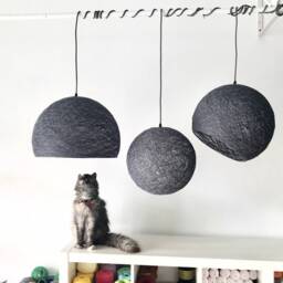 3 Modern Pendant Light, Globes Globe Ceiling Lamps, Pendant Lamps - Sphere/Half Sphere/Hemisphere - thumbnail 2