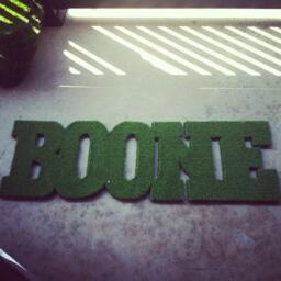 Customizable Name Synthetic Grass Rug - thumbnail 3