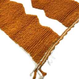 Orange Berber Moroccan Rug Large Handmade Sheep Wool Area Rug - thumbnail 3