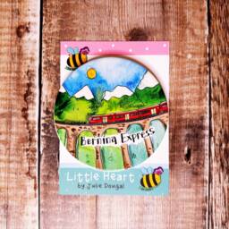 Bernina Express Train Switzerland Little City Landmark Ceramic Hanging Decoration Christmas Travel - thumbnail 2
