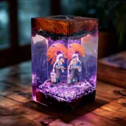 Seita & Setsuko Ghibli Resin Lamp - Studio Gh1Bli Led Night Light - Heartwarming Scene Handmade Japanese Decor Emotional - thumbnail 2