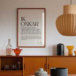 Mool Mantar Ik Onkar Print - Spiritual Wall Art Sikh Home Decor Punjabi Aesthetic Living Room Bedroom - thumbnail 2