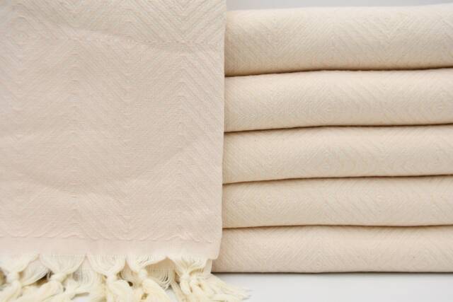Turkish Blanket, Bed Cover, 75x91, Misty Rose Color Blanket, Turkish Bedspread, Bedroom Blanket, Cotton Throw, Bed Rug, Turkish Towel, B3-Dreamb - image 1