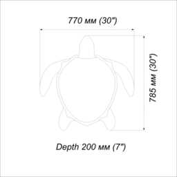 Handmade Sea Turtle Lamp Coastal Dining Lighting - thumbnail 4