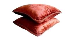 "Decorative Rust Orange Euro Pillow Sham 24""x24""/26""x26" - thumbnail 1