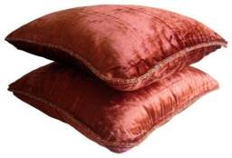 "Decorative Rust Orange Euro Pillow Sham 24""x24""/26""x26" - thumbnail 2
