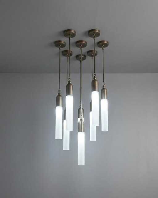 Modern Nordic Minimalist Cylinder Light Black & Glass Tube Pendant Simple Hanging Lamp For Bedroom Or Entryway Contemporary Soft Glow - image 1