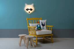 Children Wall Lamp. Raccoon