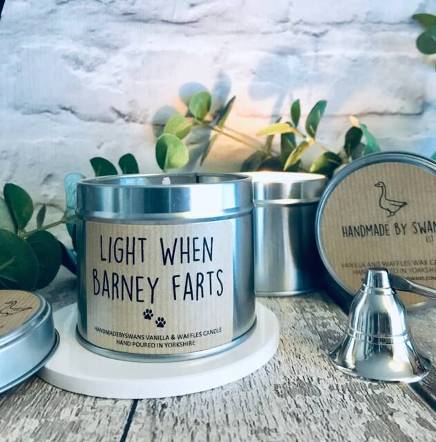 Funny Dog Candle, Gift For Men, Funny Women Gift, Anniversary Gift, Joke Gift, Fart, Lover Mu Dad - image 1