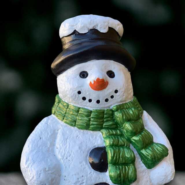Fantasy Snowman Statue Concrete Winter Figure Christmas Decoration Snowman Lover Gift Front Door Ornament Yard Art Handmade - image 1